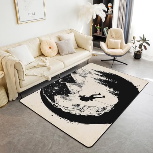 Homewish Ästhetik Outdoor Bergsteigen Thema Teppich Schlafzimmer Berge Bäume Sternenhimmel Dekor Teppiche Wohnzimmer Abenteurer Carpet Kletterer Teppich 150x200 Stilvoll rutschfest Pflegeleicht Homewish Ästhetik Outdoor Bergsteigen Thema Teppich Schlafzimmer Berge Bäume Sternenhimmel Dekor Teppiche Wohnzimmer Abenteurer Carpet Kletterer Teppich 150x200 Stilvoll rutschfest Pflegeleicht von Homewish