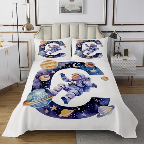Homewish Anfangsbuchstabe C Steppdecke Cartoon Astronaut Tagesdecke 220x240cm Weltraumabrief Steppdecken für Jungen Kinder Mädchen Teenager,Galaxienplanet Tagesdecken Moderne raumdekor Homewish Anfangsbuchstabe C Steppdecke Cartoon Astronaut Tagesdecke 220x240cm Weltraumabrief Steppdecken für Jungen Kinder Mädchen Teenager,Galaxienplanet Tagesdecken Moderne raumdekor von Homewish