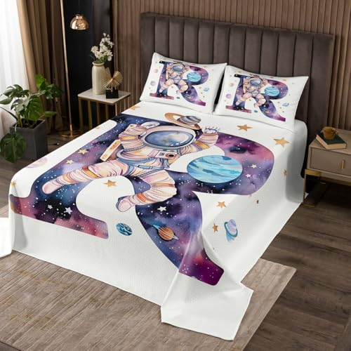 Homewish Anfangsbuchstabe R Tagesdecke 220x240cm Alphabet des Weltraums Steppdecke Planet Monogrammiert Tagesdecken für Jungen Kinder Mädchen Jugendliche,Cartoon Astronaut Steppdecken Zimmerdekor Homewish Anfangsbuchstabe R Tagesdecke 220x240cm Alphabet des Weltraums Steppdecke Planet Monogrammiert Tagesdecken für Jungen Kinder Mädchen Jugendliche,Cartoon Astronaut Steppdecken Zimmerdekor von Homewish