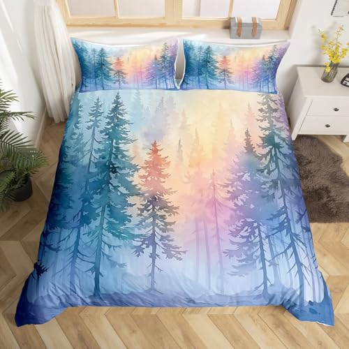 Homewish Aquarellbäume Bettwäscheset 200x200cm Nebelige Kiefer bettbezug für Kinder Thematisch Bettwäsche Herbst Landschaft bettset Mikrofaser Moderne Schlafzimmer dekor Homewish Aquarellbäume Bettwäscheset 200x200cm Nebelige Kiefer bettbezug für Kinder Thematisch Bettwäsche Herbst Landschaft bettset Mikrofaser Moderne Schlafzimmer dekor von Homewish