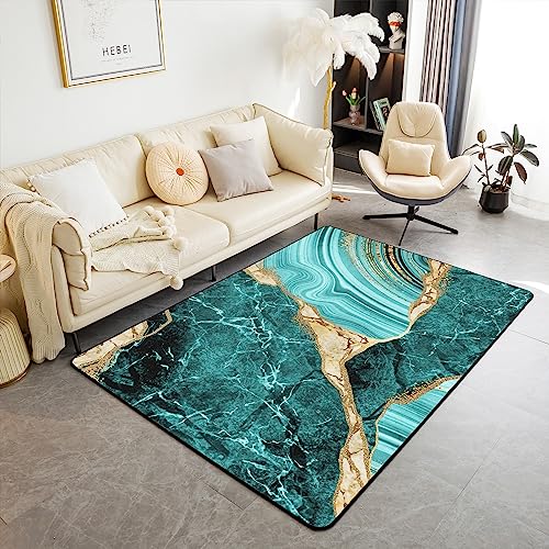 Homewish Blaugrün Marmor Teppich Goldene Riss Kinderteppich Abstrakter Metallic Textur Rutschfester Carpet Luxuriöser Glänzender Flüssiger Wohnzimmer Teppiche Böhmen Hippie Flächenteppich 100x150 Rug Homewish Blaugrün Marmor Teppich Goldene Riss Kinderteppich Abstrakter Metallic Textur Rutschfester Carpet Luxuriöser Glänzender Flüssiger Wohnzimmer Teppiche Böhmen Hippie Flächenteppich 100x150 Rug von Homewish