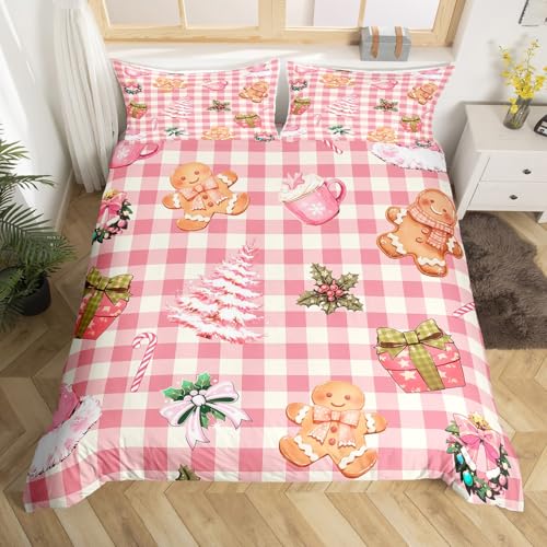 Homewish Bowknot Rosa bettbezug für Kinder Teenager,Weihnachten Bettwäsche 155x220cm Mädchen Jungen Bogen Gingerbread Holly Beeren Buffalo Plaid Bettwäscheset Pine Schnee Niedlich bettset 2 teilig Homewish Bowknot Rosa bettbezug für Kinder Teenager,Weihnachten Bettwäsche 155x220cm Mädchen Jungen Bogen Gingerbread Holly Beeren Buffalo Plaid Bettwäscheset Pine Schnee Niedlich bettset 2 teilig von Homewish