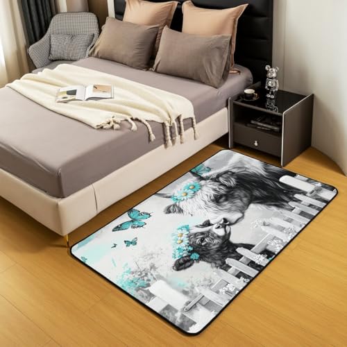 Homewish Bull Rind Teppich Vintage Landschaft Holz Brett Kinderteppich Für Mädchen Jungen Bauernhaus Land Schmetterling Daisy Floral Rug Bauernhof Tiere Ombre Ölgemälde Teppiche 100x150 Carpet Homewish Bull Rind Teppich Vintage Landschaft Holz Brett Kinderteppich Für Mädchen Jungen Bauernhaus Land Schmetterling Daisy Floral Rug Bauernhof Tiere Ombre Ölgemälde Teppiche 100x150 Carpet von Homewish