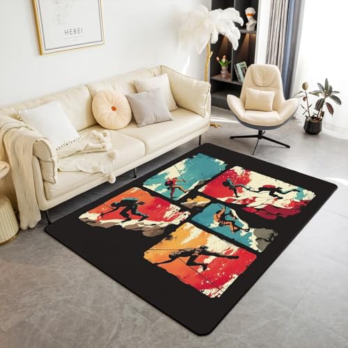 Homewish Carpet Klettern Kinderteppich Outdoor Bergsteigen Thema Teppiche Wohnzimmer Extremsportler Teppich Zusammengesetzte Quadrate Vintage Stil Flächenteppich 150x200 Klettermuffels Teppichdekor Homewish Carpet Klettern Kinderteppich Outdoor Bergsteigen Thema Teppiche Wohnzimmer Extremsportler Teppich Zusammengesetzte Quadrate Vintage Stil Flächenteppich 150x200 Klettermuffels Teppichdekor von Homewish