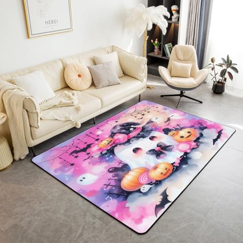 Homewish Cartoon Ghost Teppiche Wohnzimmer 100x150 Süß Kürbis Laterne Kinderteppich für Jungen Mädchen,Kawaii Band Bowknot Teppich Halloween Bogen Hexe Hut Fledermäuse Rug Stilvoll Raumdekor Homewish Cartoon Ghost Teppiche Wohnzimmer 100x150 Süß Kürbis Laterne Kinderteppich für Jungen Mädchen,Kawaii Band Bowknot Teppich Halloween Bogen Hexe Hut Fledermäuse Rug Stilvoll Raumdekor von Homewish