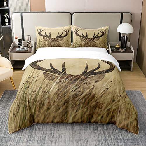 Geweih 100% Baumwolle Bettbezug 135x200 Weißschwanz Hirsch Bettwäsche Hirsch Tröster Bezugsset Ländliche Jagd Thema Bettwäsche Set für Wohnzimmer Schlafzimmer Dekorativ mit 1 Kissenbezug Geweih 100% Baumwolle Bettbezug 135x200 Weißschwanz Hirsch Bettwäsche Hirsch Tröster Bezugsset Ländliche Jagd Thema Bettwäsche Set für Wohnzimmer Schlafzimmer Dekorativ mit 1 Kissenbezug von Homewish