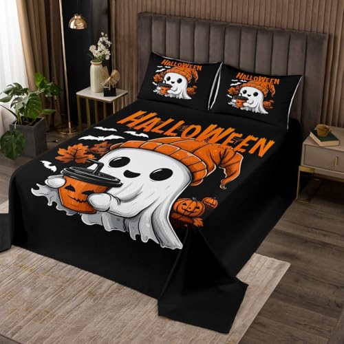Homewish Halloween Geist Tagesdecke für Jungen Kinder Mädchen Teenager,Kürbis Fledermäuse Steppdecke 220x240cm Süße Furcht Tagesdecken Kürbislaterne Pflanzenblätter Steppdecken Raumdekor Mikrofaser Homewish Halloween Geist Tagesdecke für Jungen Kinder Mädchen Teenager,Kürbis Fledermäuse Steppdecke 220x240cm Süße Furcht Tagesdecken Kürbislaterne Pflanzenblätter Steppdecken Raumdekor Mikrofaser von Homewish