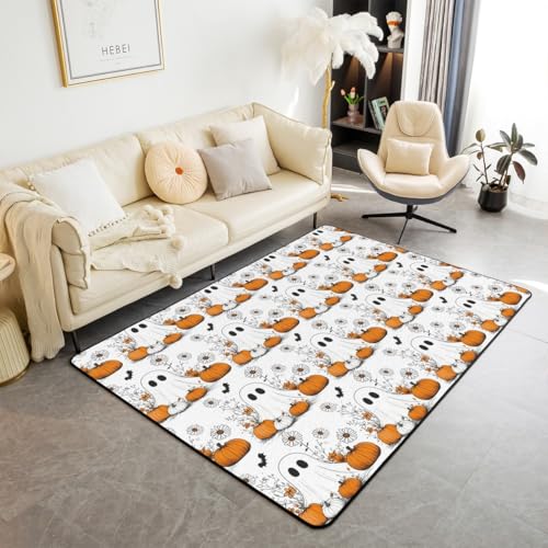 Homewish Halloween Kürbis Geister Teppich 150x200 Pflanzen Blumen Fledermäuse Teppiche Wohnzimmer für Kinder Jungen Jugendliche,Süße Geist Carpet Reversibel Furcht Flächenteppich Schlafzimmerdekor Homewish Halloween Kürbis Geister Teppich 150x200 Pflanzen Blumen Fledermäuse Teppiche Wohnzimmer für Kinder Jungen Jugendliche,Süße Geist Carpet Reversibel Furcht Flächenteppich Schlafzimmerdekor von Homewish