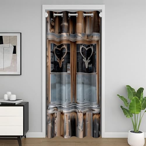 Homewish Holz Türvorhang 86x203cm Rustikale Sichtschutz Vorhänge Hirsch Tier Dekor,Vintage Landhausstil Aus Holzbrettern Schrankvorhang für Erwachsener Schlafzimmer Wohnzimmer Wohndeko 1 Vorhang Homewish Holz Türvorhang 86x203cm Rustikale Sichtschutz Vorhänge Hirsch Tier Dekor,Vintage Landhausstil Aus Holzbrettern Schrankvorhang für Erwachsener Schlafzimmer Wohnzimmer Wohndeko 1 Vorhang von Homewish