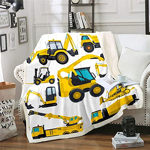 Homewish Kinder Bagger Plüsch Bettdecke,LKW-Traktor Sherpa Decke 100x130 Für Kinder Jungen Mädchen Teens,BAU Fahrzeug Fleece Flanell Decke Ausrüstung Auto Kran Werfen Decke Homewish Kinder Bagger Plüsch Bettdecke,LKW-Traktor Sherpa Decke 100x130 Für Kinder Jungen Mädchen Teens,BAU Fahrzeug Fleece Flanell Decke Ausrüstung Auto Kran Werfen Decke von Homewish