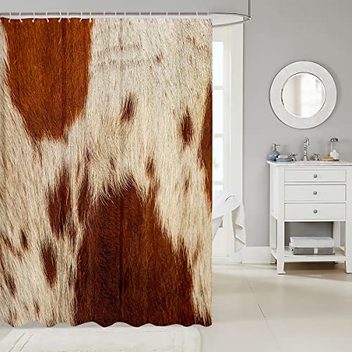 Homewish Kuhfell Badevorhang Braun Kuh Druck Duschvorhang für Jungen Mädchen Mann Frauen Stier Rinderhaut Badewanne Duschvorhang Tierwelt Fell Haare Bauernhaus Tierhaut Badezimmer Sets,180 W x 200 L Homewish Kuhfell Badevorhang Braun Kuh Druck Duschvorhang für Jungen Mädchen Mann Frauen Stier Rinderhaut Badewanne Duschvorhang Tierwelt Fell Haare Bauernhaus Tierhaut Badezimmer Sets,180 W x 200 L von Homewish