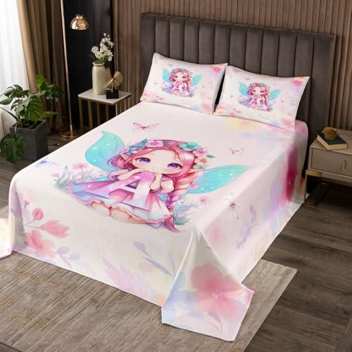 Homewish Mädchen Rosa Fee Tagesdecke 240x260cm Kawaii Anfangs Eine Prinzessin Steppdecke Blumen Fee Tagesdecken Aquarell Blumen Schmetterling Steppdecken für Kinder Jugendliche 2 Kissenbezüge Homewish Mädchen Rosa Fee Tagesdecke 240x260cm Kawaii Anfangs Eine Prinzessin Steppdecke Blumen Fee Tagesdecken Aquarell Blumen Schmetterling Steppdecken für Kinder Jugendliche 2 Kissenbezüge von Homewish
