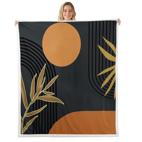 Homewish Mid Century Braun Schwarz Decke 150x200cm Abstrakte Moderne Boho Fleecedecke für Jungen Mädchen Kinder,Minimalistische Geometrie Kuscheldecke Moderne Ästhetik Bett Couch Dekor Decken Homewish Mid Century Braun Schwarz Decke 150x200cm Abstrakte Moderne Boho Fleecedecke für Jungen Mädchen Kinder,Minimalistische Geometrie Kuscheldecke Moderne Ästhetik Bett Couch Dekor Decken von Homewish