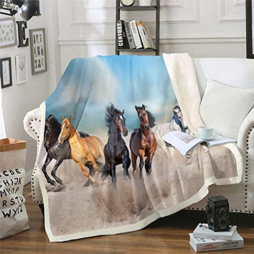 Homewish Schwarzes Pferd Flanell Decke 100x130,Kinder Jungen Galoppieren Denk-Wurf-Decke,3D Bauernhof Tiere Sherpa Decke Für Teens Erwachsene,Rustikale Landstil Plüsch Bettdecke Für Bett Couch Homewish Schwarzes Pferd Flanell Decke 100x130,Kinder Jungen Galoppieren Denk-Wurf-Decke,3D Bauernhof Tiere Sherpa Decke Für Teens Erwachsene,Rustikale Landstil Plüsch Bettdecke Für Bett Couch von Homewish