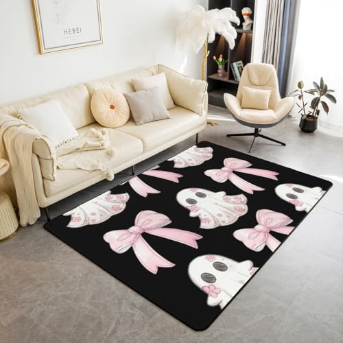 Homewish Süß Geister Carpet Halloween Bogen Rug Rosa Blumen Geister Teppiche Wohnzimmer Cartoon Halloween Dekor Bowknot Teppich Schwarz Flächenteppich 100x150 für Schlafzimmer Stilvoll Pflegeleicht Homewish Süß Geister Carpet Halloween Bogen Rug Rosa Blumen Geister Teppiche Wohnzimmer Cartoon Halloween Dekor Bowknot Teppich Schwarz Flächenteppich 100x150 für Schlafzimmer Stilvoll Pflegeleicht von Homewish