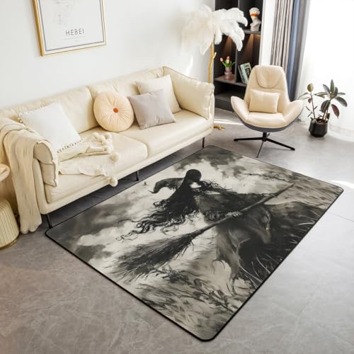 Homewish Vintage Halloween Carpet Gotische Hexendekoration Rug Schwarzer Hexenhut Flächenteppich Hexe In Der Wildnis Teppiche Schlafzimmer 100x150 für Teenager Erwachsener Wohnzimmer Teppich Homewish Vintage Halloween Carpet Gotische Hexendekoration Rug Schwarzer Hexenhut Flächenteppich Hexe In Der Wildnis Teppiche Schlafzimmer 100x150 für Teenager Erwachsener Wohnzimmer Teppich von Homewish