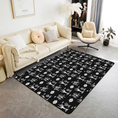 Homewish Western Teppiche Cowboy Wild West Wohnzimmer Teppich Südwesten Aztek Carpet Rustikale Bauernhaus Pferd Kaktus Kinderteppich Schwarz Weiß Rug Schlafzimmer 100x150 Stilvoll Pflegeleicht Homewish Western Teppiche Cowboy Wild West Wohnzimmer Teppich Südwesten Aztek Carpet Rustikale Bauernhaus Pferd Kaktus Kinderteppich Schwarz Weiß Rug Schlafzimmer 100x150 Stilvoll Pflegeleicht von Homewish