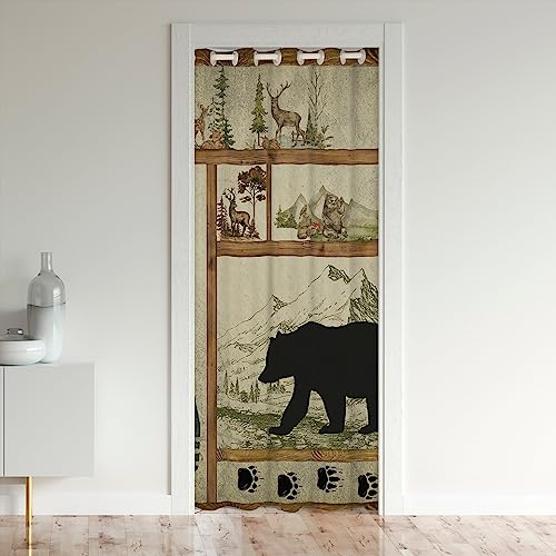 Rustikale Bauernhaus Verdunkelung Vorhang Privatsphäre,Retro Jagd Bär Türvorhang, See Haus Dekor Türvorhang,Kabine Lodge Paddel Dekor Schrank Vorhang,Elch Wildlife Zimmer Divider Vorhang 86x203cm Rustikale Bauernhaus Verdunkelung Vorhang Privatsphäre,Retro Jagd Bär Türvorhang, See Haus Dekor Türvorhang,Kabine Lodge Paddel Dekor Schrank Vorhang,Elch Wildlife Zimmer Divider Vorhang 86x203cm von Homewish