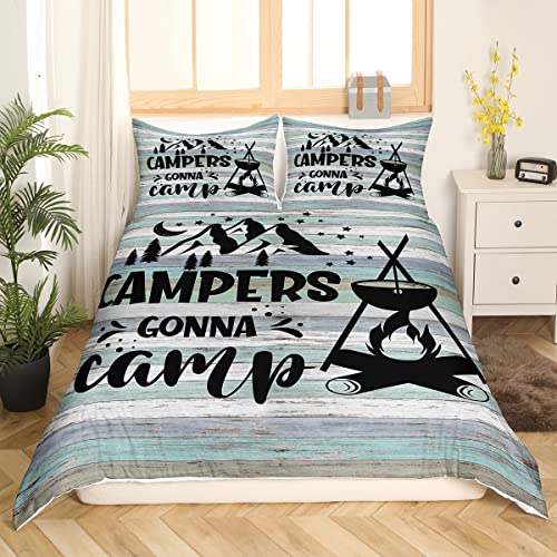 Teens Happy Camping Bettbezug Camper Bettbezug für Kinder Jungen Mädchen Schlafzimmer Dekor Skizze Zeichnung Bettwäsche Set rustikales Bauernhaus altes Scheunentor Bett Set 2 teilig, 135 x 200 Teens Happy Camping Bettbezug Camper Bettbezug für Kinder Jungen Mädchen Schlafzimmer Dekor Skizze Zeichnung Bettwäsche Set rustikales Bauernhaus altes Scheunentor Bett Set 2 teilig, 135 x 200 von Homewish