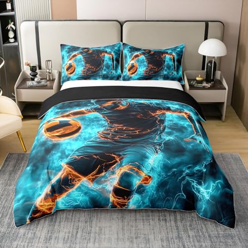 Volleyball 100% Baumwolle Bettbezug 135x200,Volleyball Spieler Athlete Weiche Tröster Abdeckung,Feuer Rauchig Gedruckte Kinder Teens Bettwäsche Set für Schlafzimmer,Schwarz Blaue Ball Sport Bettbezug Volleyball 100% Baumwolle Bettbezug 135x200,Volleyball Spieler Athlete Weiche Tröster Abdeckung,Feuer Rauchig Gedruckte Kinder Teens Bettwäsche Set für Schlafzimmer,Schwarz Blaue Ball Sport Bettbezug von Homewish