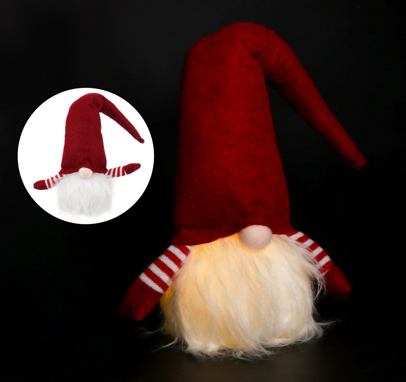 Homewit Dekofigur Weihnachten Deko Wichtel, Schwedischen Weihnachtsmann Santa Tomte Gnom (Set, 1 St., Christbaumschmuck), Skandinavischer Zwerg Geschenke für Kinder Familie Ostern Weihnachten von Homewit