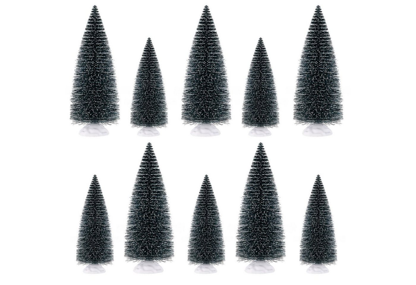 Homewit Künstlicher Weihnachtsbaum 10/15 Stück Mini Weihnachtsbaum klein Tannenbaum Schnee Christmas Tree, klein Weihnachtsbaum Weihnachtsdeko Mini Baum von Homewit