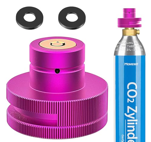 Homewit Quick-Adapter für CO2 Zylinder Kompatibel mit Duo/Terra/Art/E-Duo/Crystal 3.0/Gaia Sprudelwasserbereiter, Schnelladapter für 60L CO2 Zylinders mit TR21-4 Trapezgewinde, Adapter mit 1 Gasket Homewit Quick-Adapter für CO2 Zylinder Kompatibel mit Duo/Terra/Art/E-Duo/Crystal 3.0/Gaia Sprudelwasserbereiter, Schnelladapter für 60L CO2 Zylinders mit TR21-4 Trapezgewinde, Adapter mit 1 Gasket von Homewit