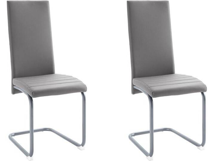 Homexperts Esszimmerstuhl Nitro (Set, 2 St), (2 oder 6 Stück), Bezug in Kunstleder, grau, 2 St., grau von Homexperts