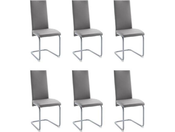Homexperts Esszimmerstuhl Nitro (Set, 6 St), (2 oder 6 Stück), Bezug in Kunstleder, grau, 6 St., grau von Homexperts