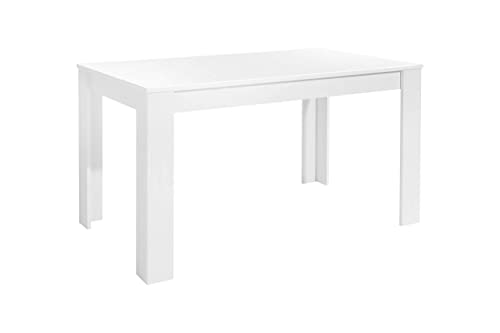 byLIVING Esstisch NEPAL / Moderner Küchentisch in Weiß / Großer Tisch / 140 x 80, H 75 cm von byLIVING