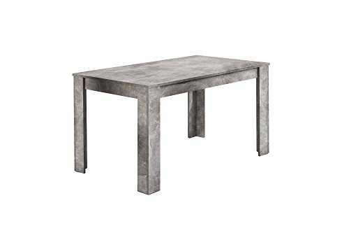 byLIVING Esstisch NEPAL / Moderner Küchentisch in Beton-Optik / Großer Tisch / 120 x 80, H 75 cm von byLIVING