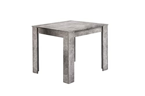 byLIVING Esstisch NEPAL / Moderner Küchentisch in Beton-Optik / Platzsparender Tisch / 80 x 80, H 75 cm von byLIVING