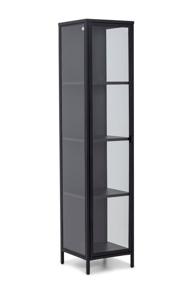 Homexperts Vitrine CLASSIC (Packung) Stahl Schwarz, B40xH180xT40cm von Homexperts