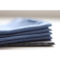 Reine Leinenservietten - Blaue Handgemachte Stonewashed Set Von 2, 4, 6, 8. Hochzeitsservietten von HomeyLinenLT