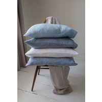 Reiner Leinen Kissenbezug, Weiches Stonewashed Leinen, Handgefertigt in Litauen von HomeyLinenLT