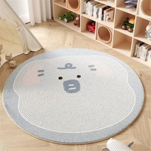 Outdoor Teppich Rund Elefant Grauer Streifen Teppiche Wohnzimmer Schlafzimmer Kinderzimmer für Garten Terrasse Flauschiger Teppich Waschbar in Waschmaschine 40 cm Outdoor Teppich Rund Elefant Grauer Streifen Teppiche Wohnzimmer Schlafzimmer Kinderzimmer für Garten Terrasse Flauschiger Teppich Waschbar in Waschmaschine 40 cm von Homeyang