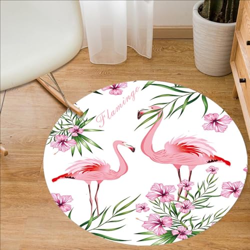 Outdoor Teppich Rund Flamingo Rosa Blumen Teppich Wohnzimmer Schlafzimmer Kinderzimmer Indoor Flauschiger Weich Anti Rutsch Dekoration Waschbare Teppiche Runde 80 cm Outdoor Teppich Rund Flamingo Rosa Blumen Teppich Wohnzimmer Schlafzimmer Kinderzimmer Indoor Flauschiger Weich Anti Rutsch Dekoration Waschbare Teppiche Runde 80 cm von Homeyang