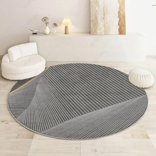 Outdoor Teppich Rund Gestreiftes Geometrisches Grau Teppich Wohnzimmer Schlafzimmer Kinderzimmer Indoor Flauschiger Weich Anti Rutsch Dekoration Waschbare Teppiche Runde 40 cm Outdoor Teppich Rund Gestreiftes Geometrisches Grau Teppich Wohnzimmer Schlafzimmer Kinderzimmer Indoor Flauschiger Weich Anti Rutsch Dekoration Waschbare Teppiche Runde 40 cm von Homeyang