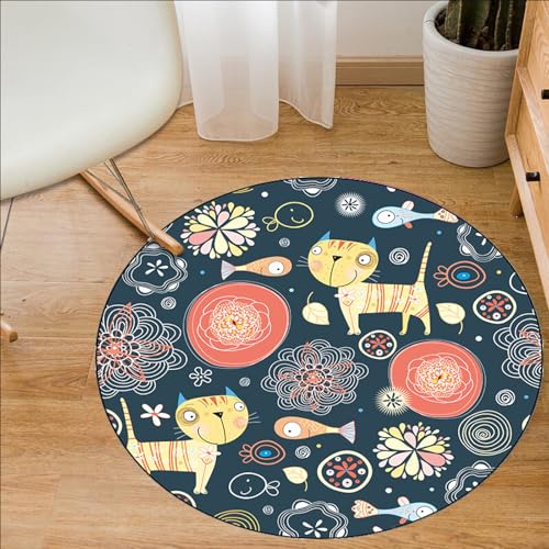 Outdoor Teppich Rund Mandala Blaue Katze Teppich Wohnzimmer Schlafzimmer Kinderzimmer Indoor Flauschiger Weich Anti Rutsch Dekoration Waschbare Teppiche Runde 40 cm Outdoor Teppich Rund Mandala Blaue Katze Teppich Wohnzimmer Schlafzimmer Kinderzimmer Indoor Flauschiger Weich Anti Rutsch Dekoration Waschbare Teppiche Runde 40 cm von Homeyang