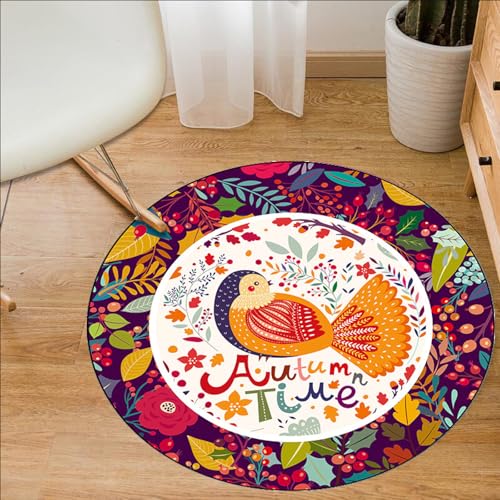 Outdoor Teppich Rund Orange Rote Blumen Teppich Wohnzimmer Schlafzimmer Kinderzimmer Indoor Flauschiger Weich Anti Rutsch Dekoration Waschbare Teppiche Runde 40 cm Outdoor Teppich Rund Orange Rote Blumen Teppich Wohnzimmer Schlafzimmer Kinderzimmer Indoor Flauschiger Weich Anti Rutsch Dekoration Waschbare Teppiche Runde 40 cm von Homeyang