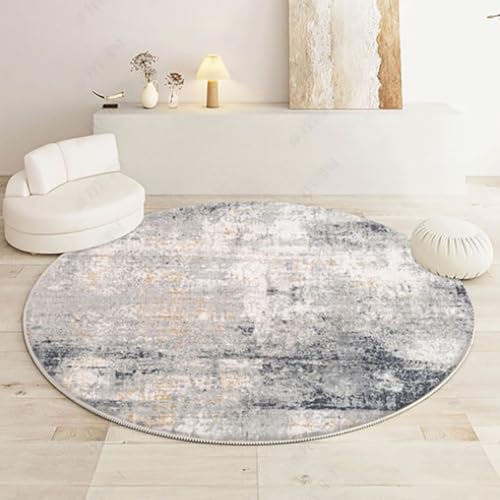 Teppich Rund 120 Retro Grau Blau Teppiche Wohnzimmer Schlafzimmer Anti Rutsch Dekorativ für Garten Terrasse Balkonteppich Waschbare Flauschiger Teppich Teppich Rund 120 Retro Grau Blau Teppiche Wohnzimmer Schlafzimmer Anti Rutsch Dekorativ für Garten Terrasse Balkonteppich Waschbare Flauschiger Teppich von Homeyang