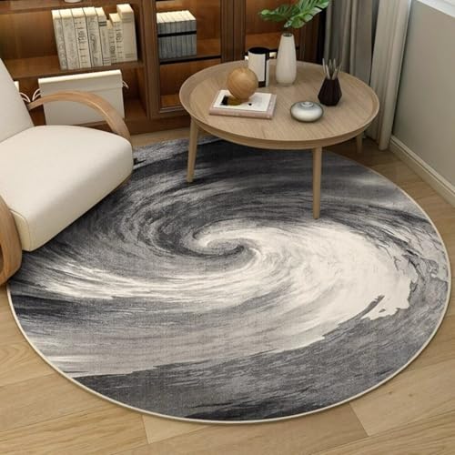 Teppich Wohnzimmer Rund Abstrakt Grau Beige Teppiche Wohnzimmer Kinderzimmer Schlafzimmer Flauschiger für Garten Terrasse Dekorativ Waschbarer Runder Teppich 80 cm Teppich Wohnzimmer Rund Abstrakt Grau Beige Teppiche Wohnzimmer Kinderzimmer Schlafzimmer Flauschiger für Garten Terrasse Dekorativ Waschbarer Runder Teppich 80 cm von Homeyang