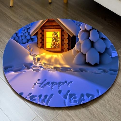 Teppich Wohnzimmer Rund Lila Schneehäuse Teppiche Wohnzimmer Kinderzimmer Schlafzimmer Flauschiger für Garten Terrasse Dekorativ Waschbarer Runder Teppich 80 cm Teppich Wohnzimmer Rund Lila Schneehäuse Teppiche Wohnzimmer Kinderzimmer Schlafzimmer Flauschiger für Garten Terrasse Dekorativ Waschbarer Runder Teppich 80 cm von Homeyang