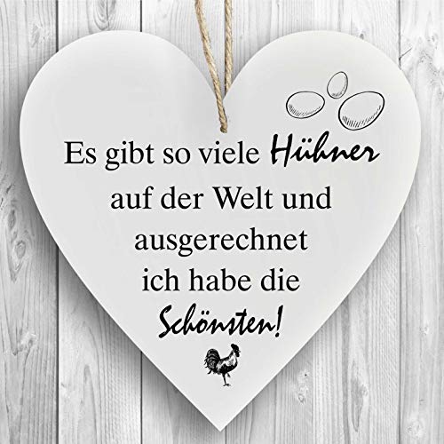 Herzschild Holzherz Holzschild 16 x 16 cm Es gibt so viele Hühner auf der Welt und ausgerechnet ich Habe die schönsten weiß Dekoschild Wandschild Schild Holz Töchter Tochter Familie Herzschild Holzherz Holzschild 16 x 16 cm Es gibt so viele Hühner auf der Welt und ausgerechnet ich Habe die schönsten weiß Dekoschild Wandschild Schild Holz Töchter Tochter Familie von Homeyourself