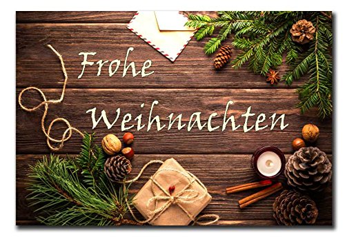 Homeyourself Hochwertiges Metallschild 30 x 20 cm aus Alu Verbund Frohe Weihnachten Deko Schild Wandschild von Homeyourself
