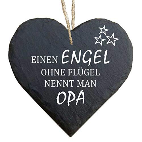 Homeyourself Herz Schieferherz Schiefer Schieferschild 10 x 10 cm Einen Engel ohne Flügel nennt Man Opa schwarz Dekoschild Wandschild Schild Stein Geschenk Homeyourself Herz Schieferherz Schiefer Schieferschild 10 x 10 cm Einen Engel ohne Flügel nennt Man Opa schwarz Dekoschild Wandschild Schild Stein Geschenk von Homeyourself