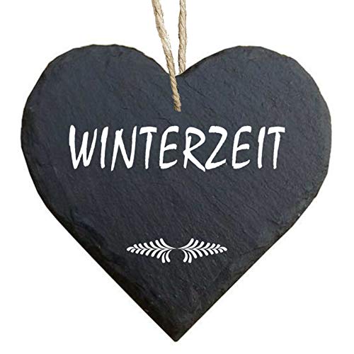 Homeyourself Herz Schieferherz Schiefer Schieferschild 10 x 10 cm Winterzeit schwarz Dekoschild Wandschild Schild Stein Winter Weihnachten Homeyourself Herz Schieferherz Schiefer Schieferschild 10 x 10 cm Winterzeit schwarz Dekoschild Wandschild Schild Stein Winter Weihnachten von Homeyourself