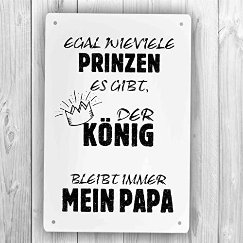 Homeyourself Holzschild in 12 x 18 cm - Egal wieviele Prinzen es gibt der König bleibt Immer Mein Papa Homeyourself Holzschild in 12 x 18 cm - Egal wieviele Prinzen es gibt der König bleibt Immer Mein Papa von Homeyourself