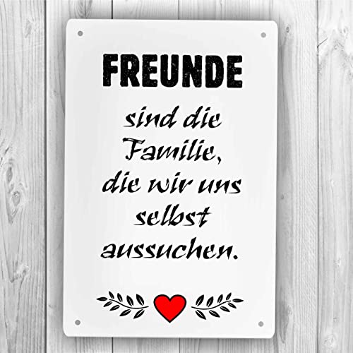 Homeyourself Holzschild in 12 x 18 cm - Freunde sind die Familie die wir Uns selbst aussuchen Homeyourself Holzschild in 12 x 18 cm - Freunde sind die Familie die wir Uns selbst aussuchen von Homeyourself