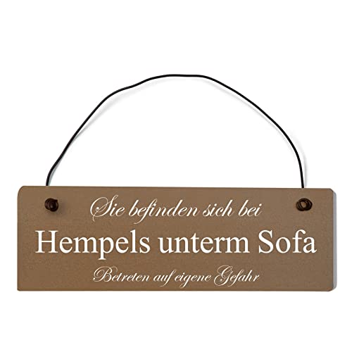 Sie befinden Sich bei Hempels unterm Sofa Dekoschi... braun mit Draht von Homeyourself